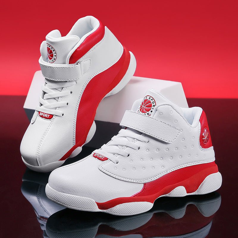 Kids' High - Top Velcro Sneakers for School – Durable & Comfy - CasualFlowshop