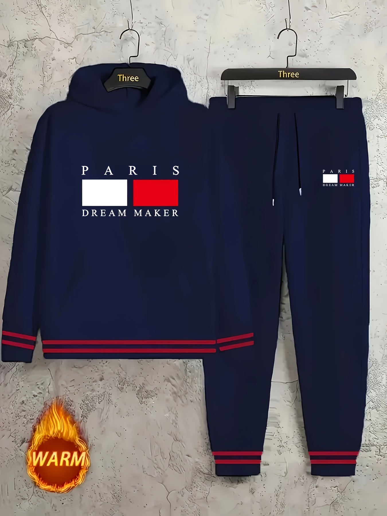 Stylish Parisian Chic Hoodie & Joggers Set - CasualFlowshop
