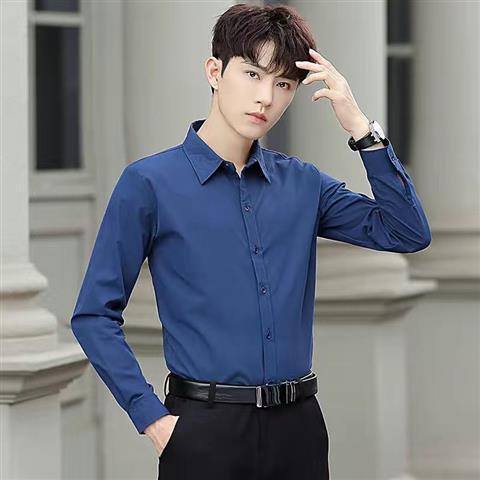 Slim Fit Men’s Dress Shirt – Long Sleeve White Formal & Casual Wear - CasualFlowshop