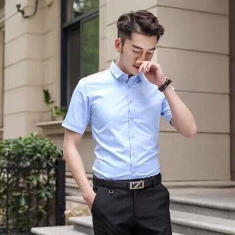 Slim Fit Men’s Dress Shirt – Long Sleeve White Formal & Casual Wear - CasualFlowshop
