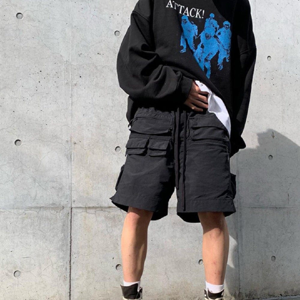 Multi - Pocket Baggy Shorts Streetwear β Stylish, Functional & Comfortable - CasualFlowshop