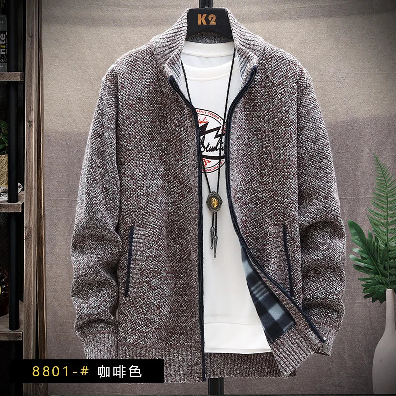 Gray textured jacket on a mannequin with a white shirt underneath, against a neutral background.