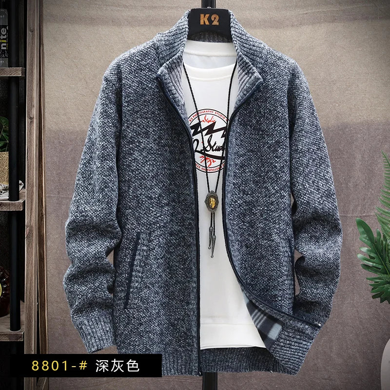 Gray textured jacket on a mannequin with a plain background