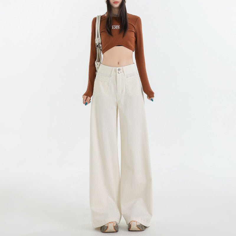 Women's High Waist Flare Jeans – Retro Look - CasualFlowshop