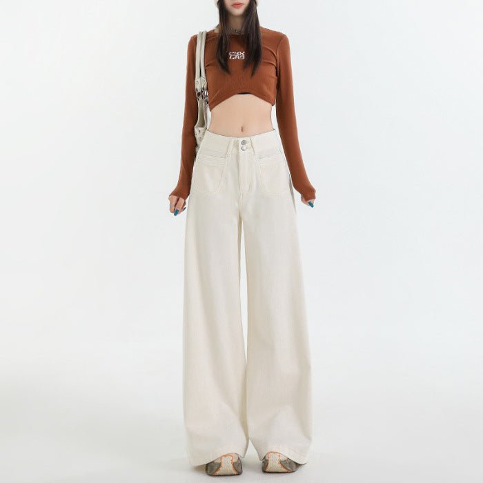 Women's High Waist Flare Jeans – Retro Look - CasualFlowshop