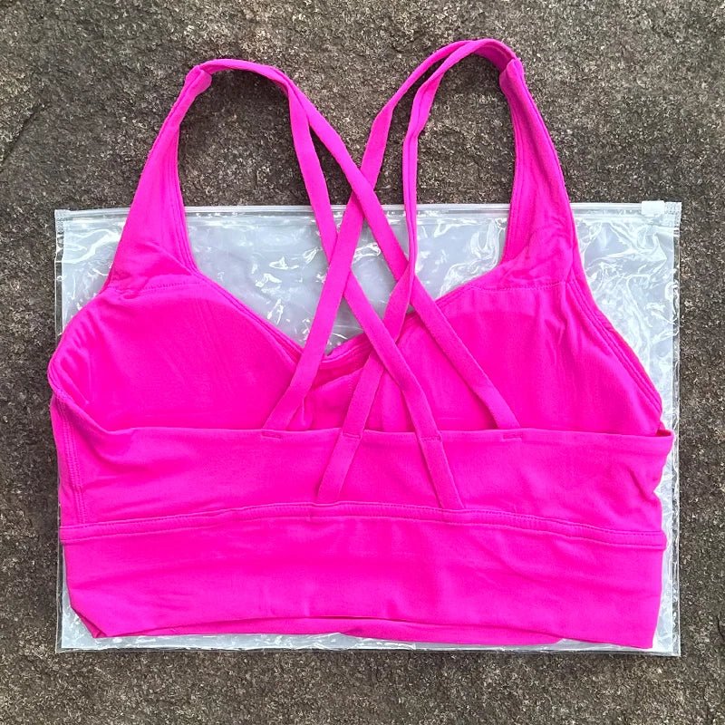 2Pcs Crisscross Sports Bra Set – Breathable & Supportive Fitness Wear for Women - CasualFlowshop