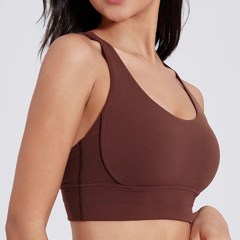 2Pcs Crisscross Sports Bra Set – Breathable & Supportive Fitness Wear for Women - CasualFlowshop