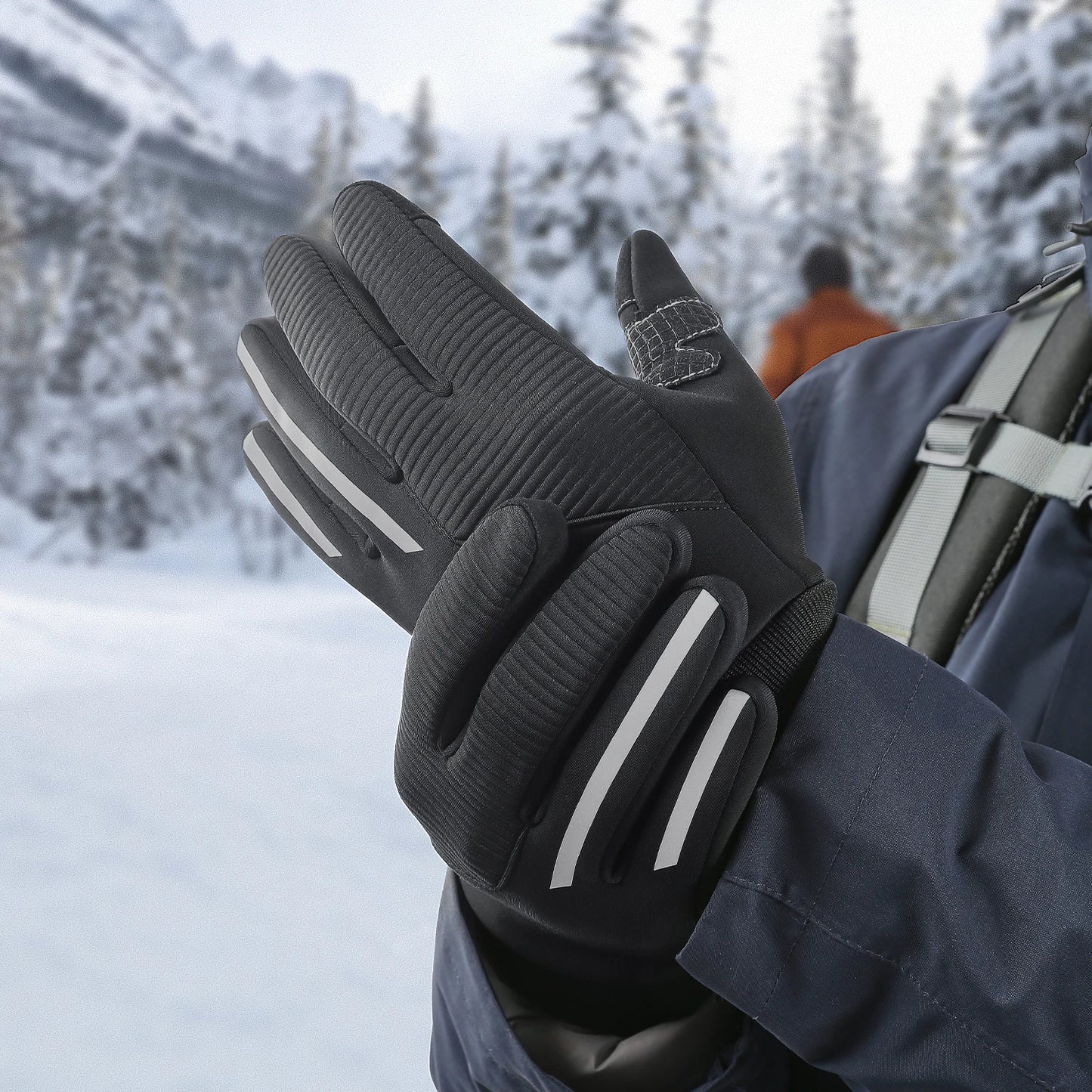Motorcycle Gloves Moto Gloves Winter Thermal Fleece Lined Winter Waterproof Touch Screen Non - slip Motorbike Riding Gloves - CasualFlowshop