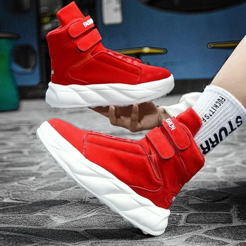 🔥 Warm Ankle Sneakers for Men – Bold Winter Style with Comfort Grip - CasualFlowshop