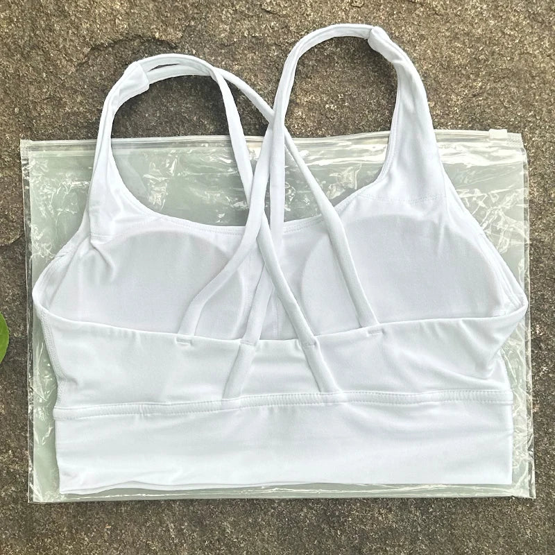 2Pcs Crisscross Sports Bra Set – Breathable & Supportive Fitness Wear for Women - CasualFlowshop