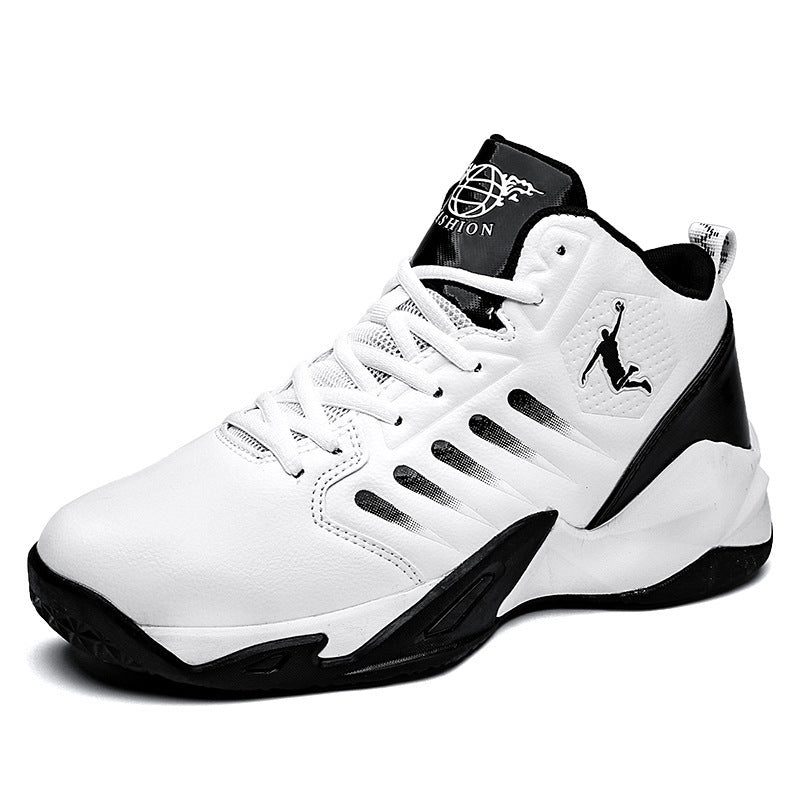 Men’s Mid - Cut Basketball Sneakers – Breathable Non - Slip Sports Shoes - CasualFlowshop