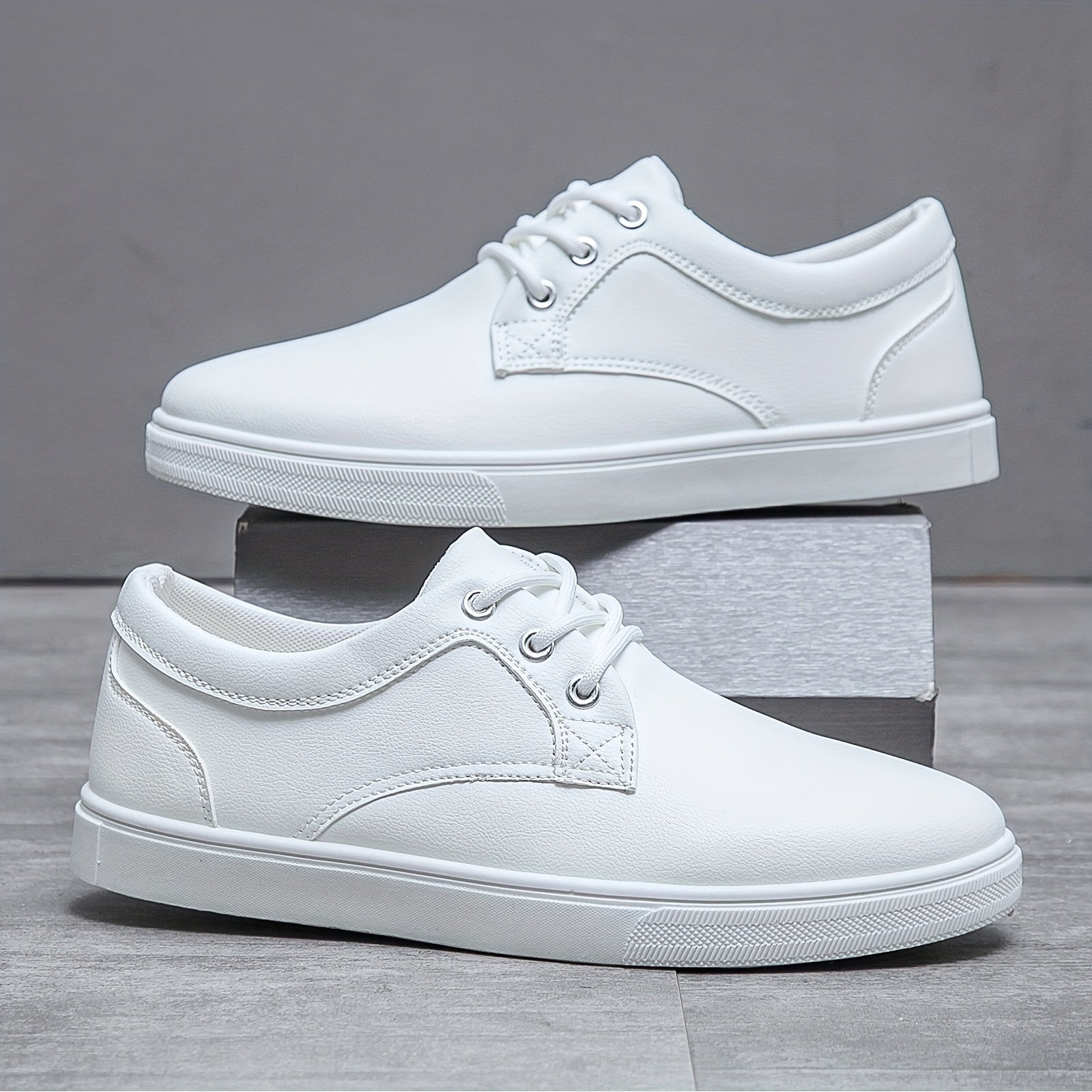 pu leather skate shoes: Durable PU Leather, Breathable Design, Enhanced Traction - Men's Shoes-CasualFlowshop 