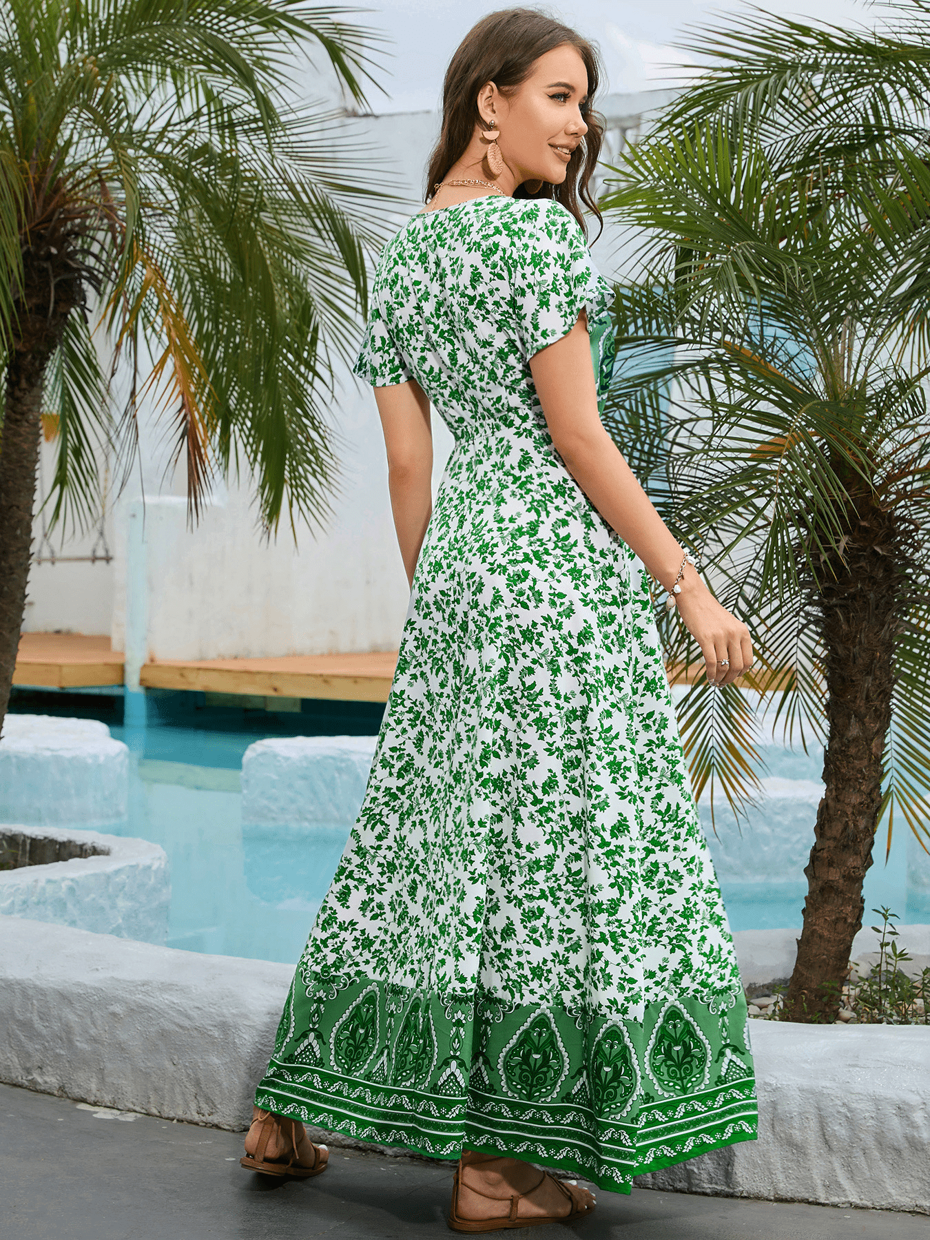 Chic Spring Floral Dress Ensemble - Effortless Elegance for Every Occasion - CasualFlowshop