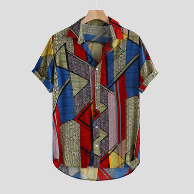 Camisa hawaiana de hip hop para hombre: estilo urbano con estampados llamativos
