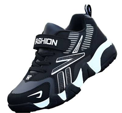 Zapatillas deportivas para niños: zapatos casuales de cuero antideslizantes para niños y niñas