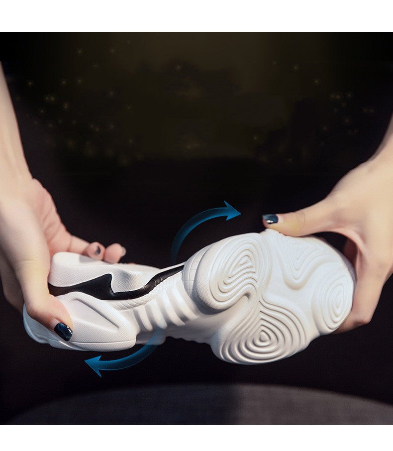 Black & Green Panda Platform Shoes – Breathable, Cute, and Comfy - CasualFlowshop