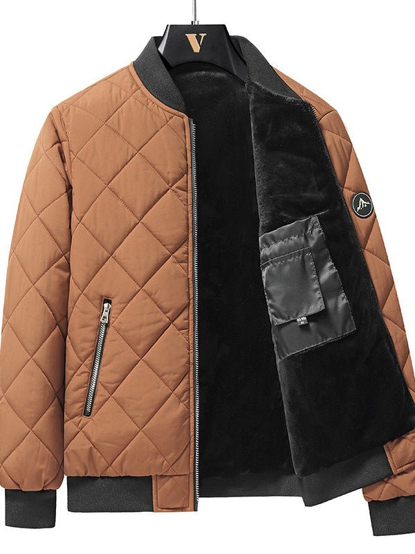 image of a Rhombic-sewing Cotton Coat - Casualflowshop
