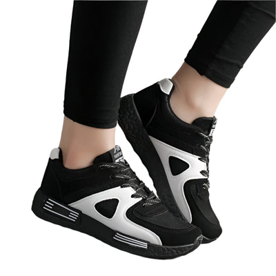 Breathable Color-Match Sneakers for Women – Lightweight Flat Shoes for All Seasons