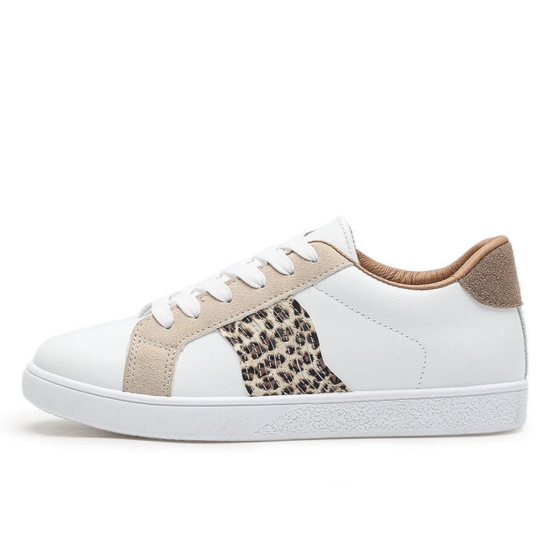 Women's stylish lace-up flat shoes with a durable PU upper, breathable design. Casualflowshop