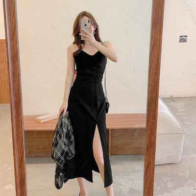 Vestido largo de verano con tirantes para mujer: look informal y fresco