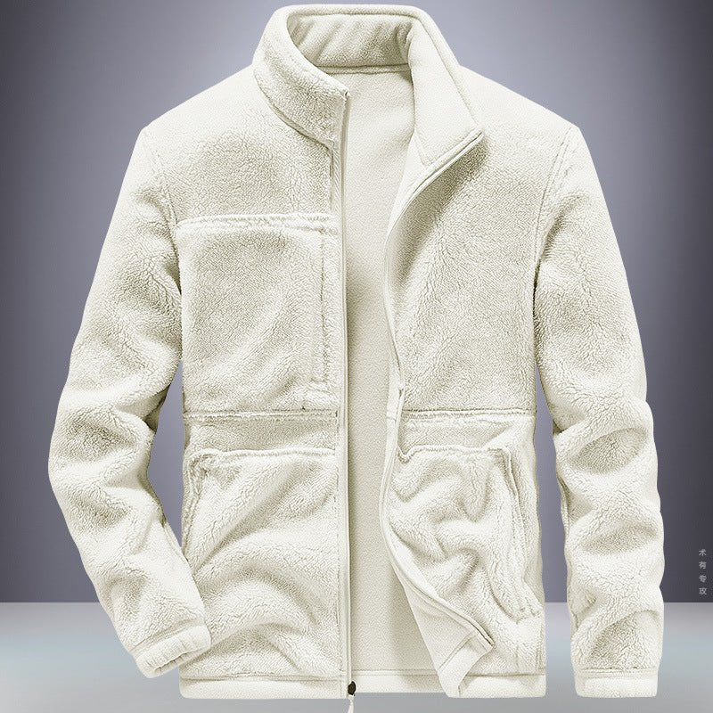 Image of a Men's Polar Fleece Sports Jacket - available online at casualflowshop