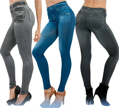 Leggings vaqueros de moda para mujer: cintura alta, elásticos y moldeadores