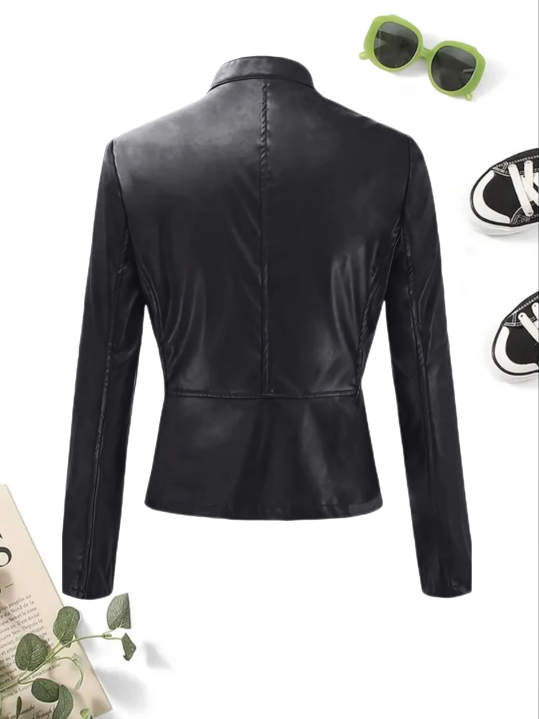Elevate Your Style with Our Stylish Crop Jacket for Women - A Trendy Bomber Jacket Perfect for Spring and Fall - woman's coat & Jacket-CasualFlowshop 