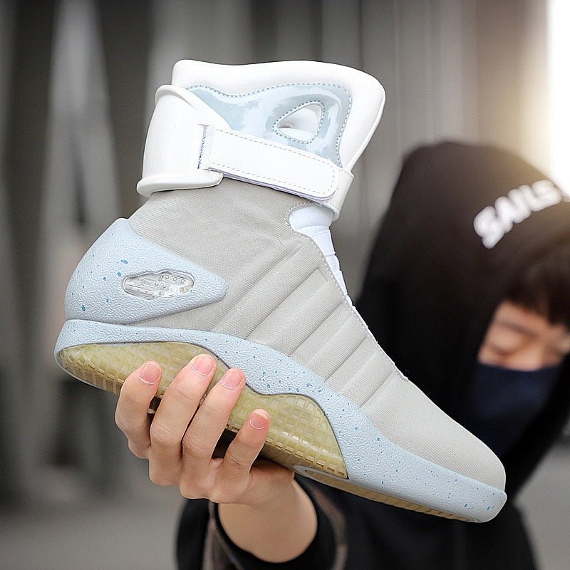 Men’s LED High - Top Sneakers – Step Into Light, Style & Comfort - CasualFlowshop
