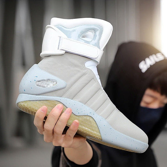 Men’s LED High - Top Sneakers – Step Into Light, Style & Comfort - CasualFlowshop