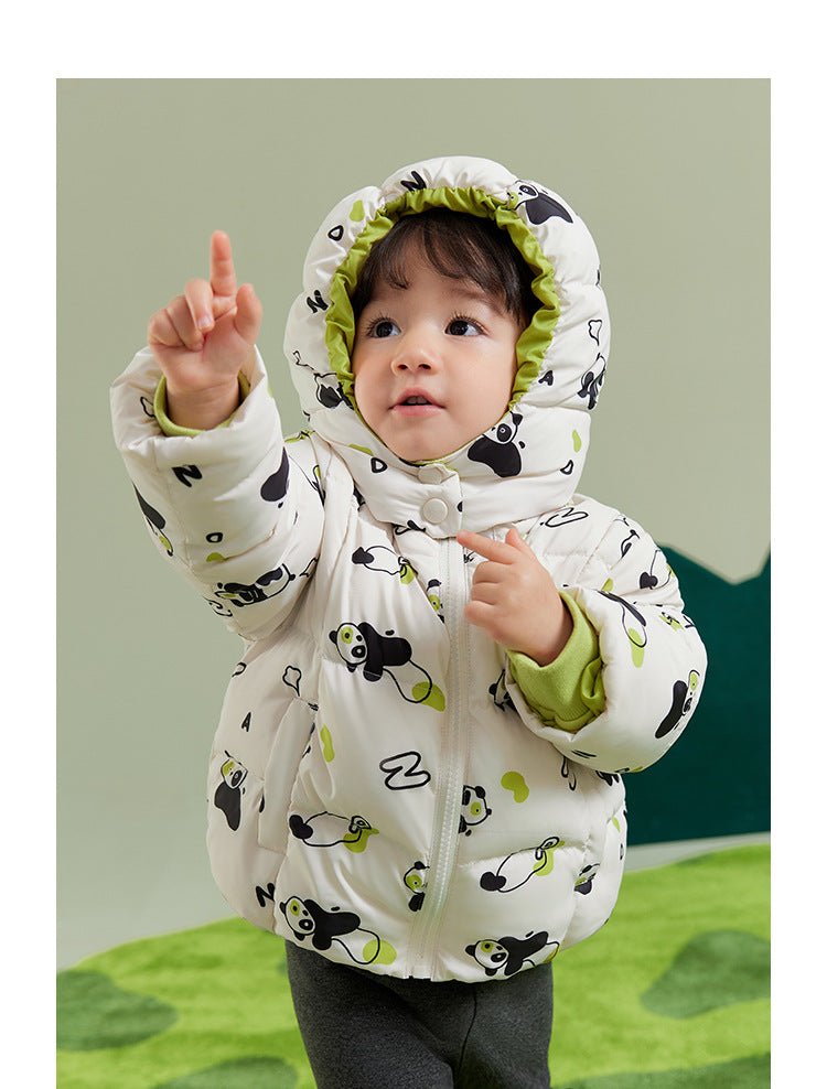 Image of Panda Down Jacket for Kids - Onliene At Casualflowshop