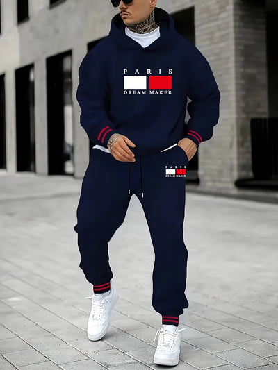 Stylish Parisian Chic Hoodie & Joggers Set