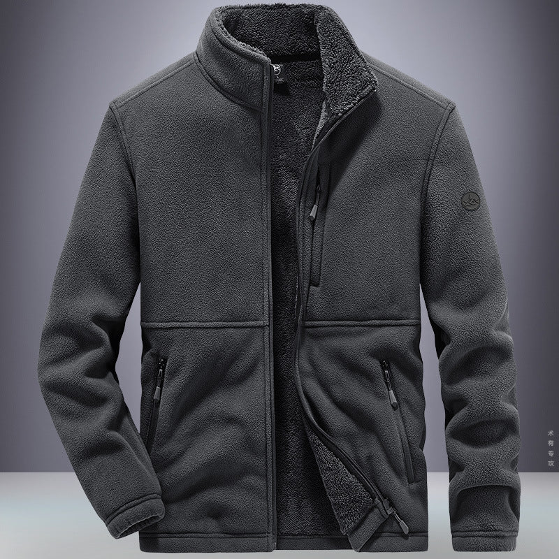 Image of a Men's Polar Fleece Sports Jacket - available online at casualflowshop