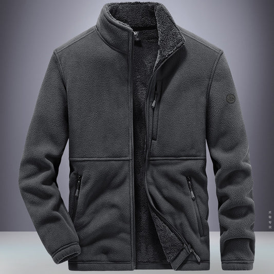 Image of a Men's Polar Fleece Sports Jacket - available online at casualflowshop