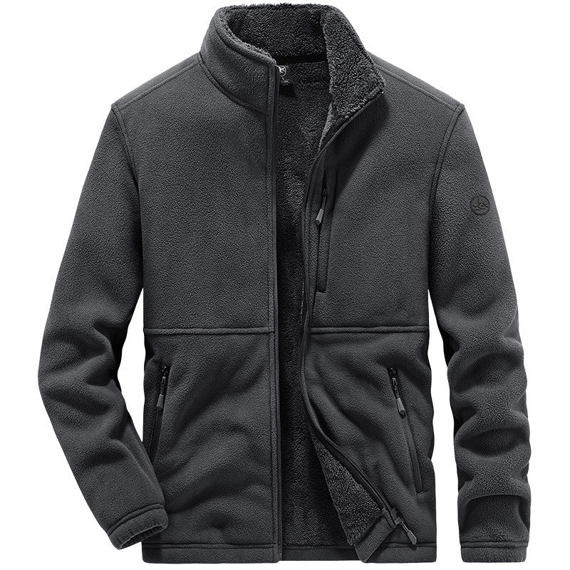Image of a Men's Polar Fleece Sports Jacket - available online at casualflowshop