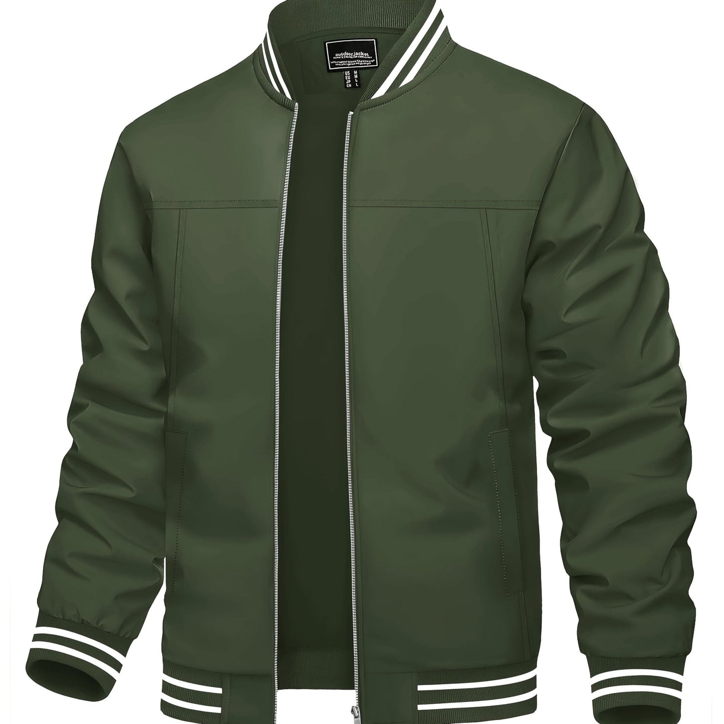 🧥 Men's Lightweight Windproof Bomber Jacket – Style Meets Performance - CasualFlowshop