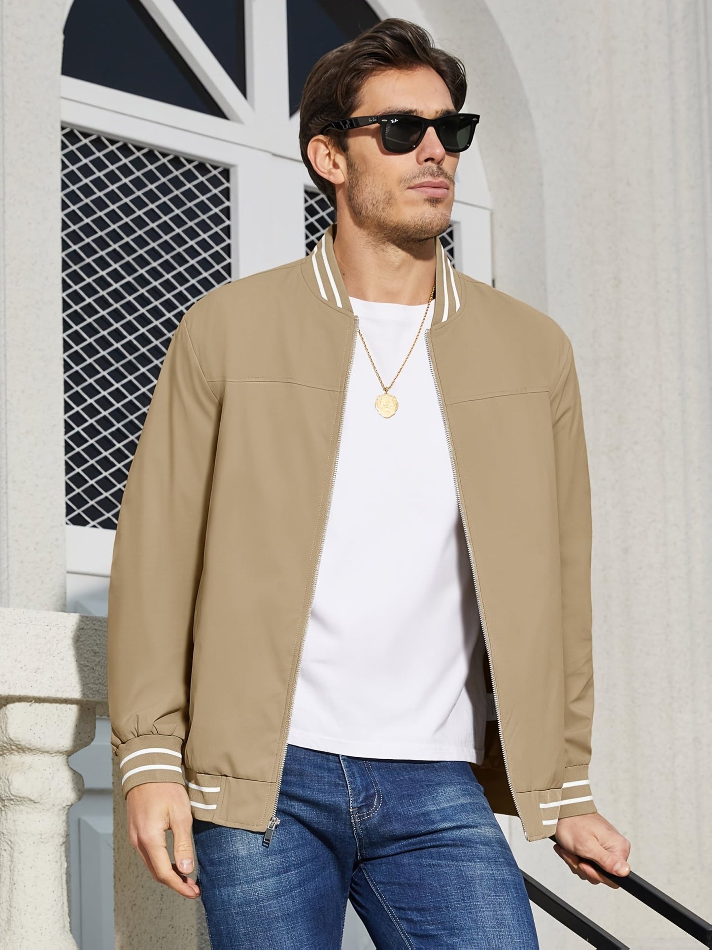 🧥 Men's Lightweight Windproof Bomber Jacket – Style Meets Performance - CasualFlowshop