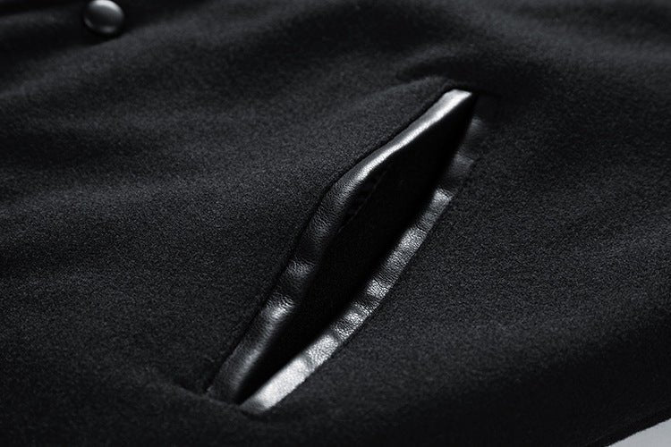 American Baseball Jacket with casual embroidery stitching, ribbed cuffs, and classic design in multiple colors.