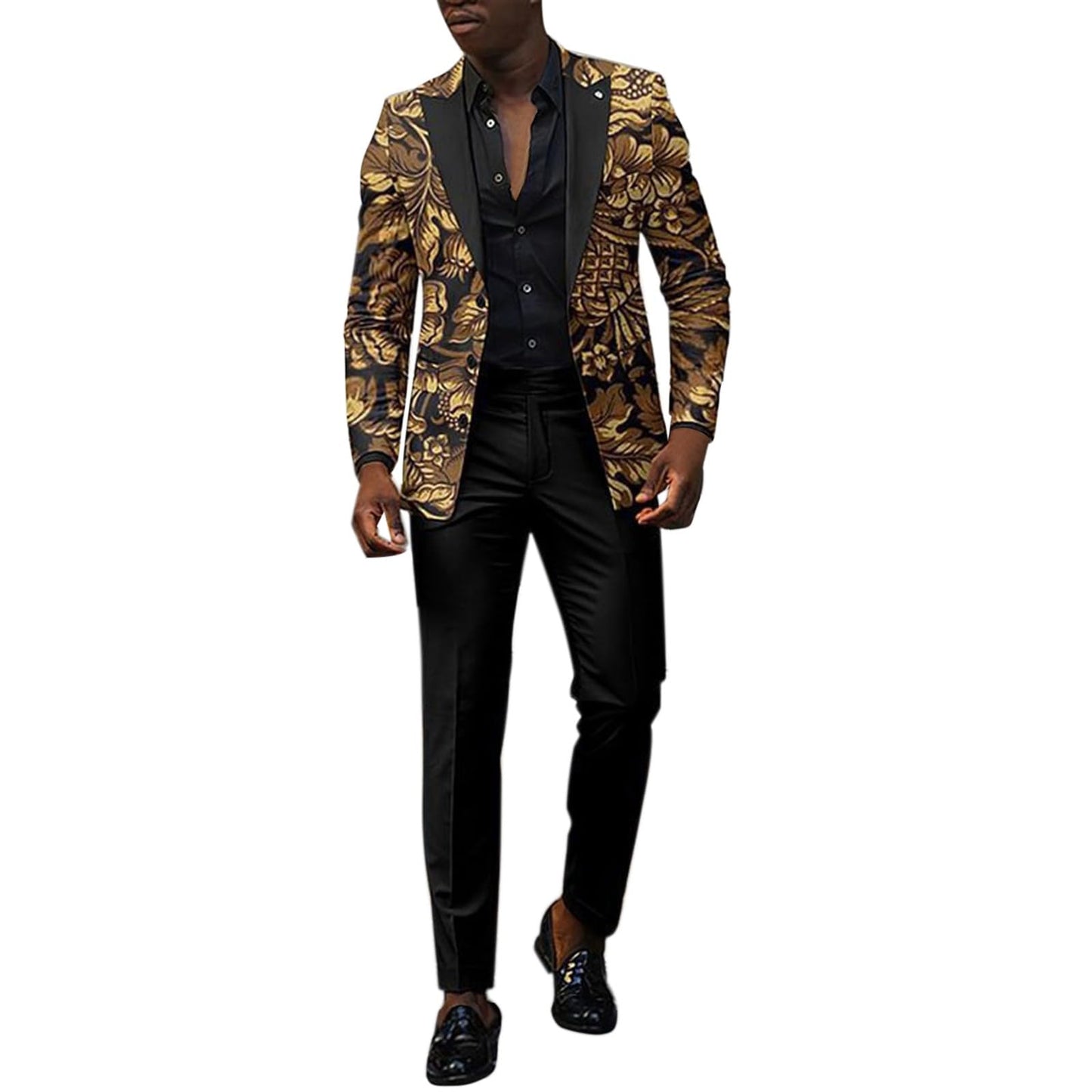 Men’s Slim Fit Wedding Suit Set – Blazer & Pants Tuxedo - CasualFlowshop