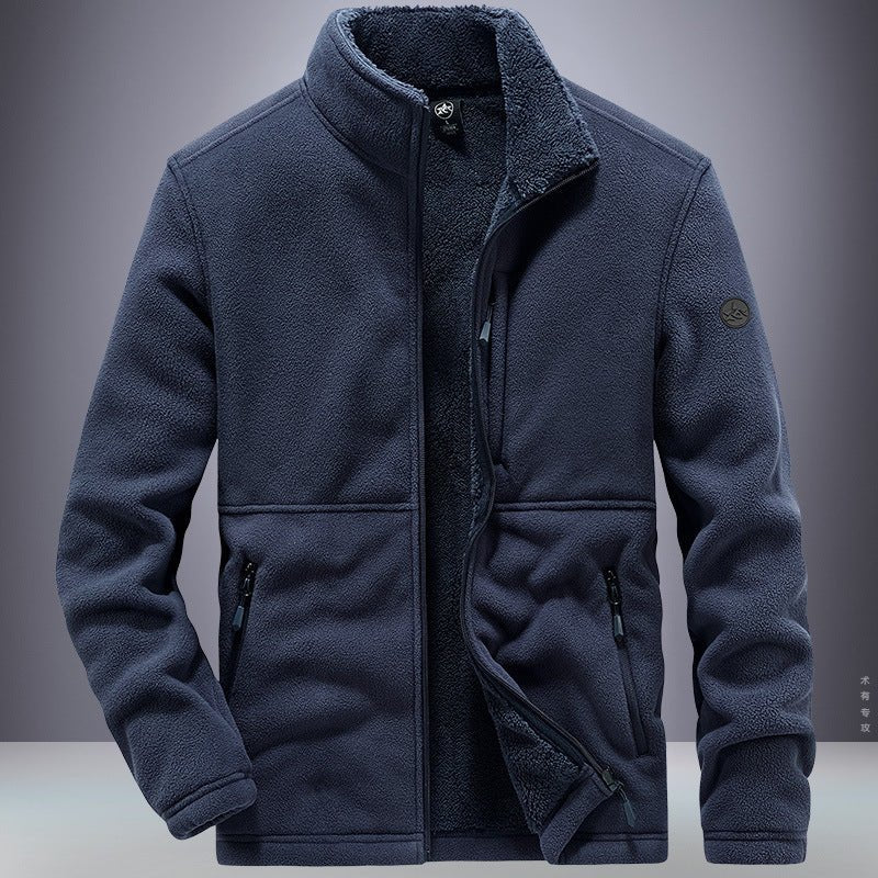 Image of a Men's Polar Fleece Sports Jacket - available online at casualflowshop