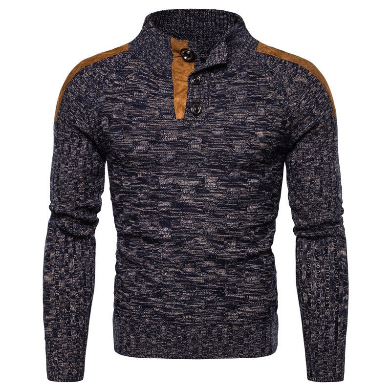 Cozy Suede Thick-Knit Sweater in classic colors, perfect for warmth and style.