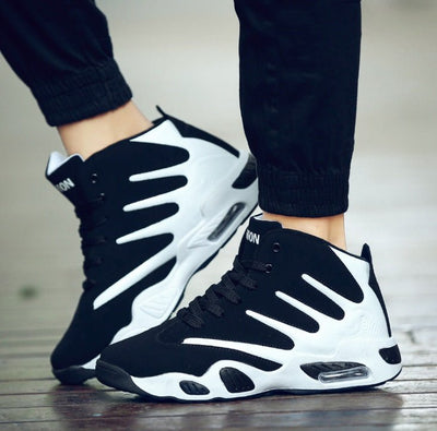 Zapatillas de baloncesto con amortiguación de aire para hombre: resistentes, elegantes y de alto rendimiento.