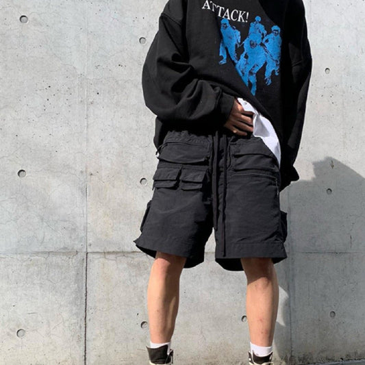 Multi - Pocket Baggy Shorts Streetwear – Stylish, Functional & Comfortable - CasualFlowshop