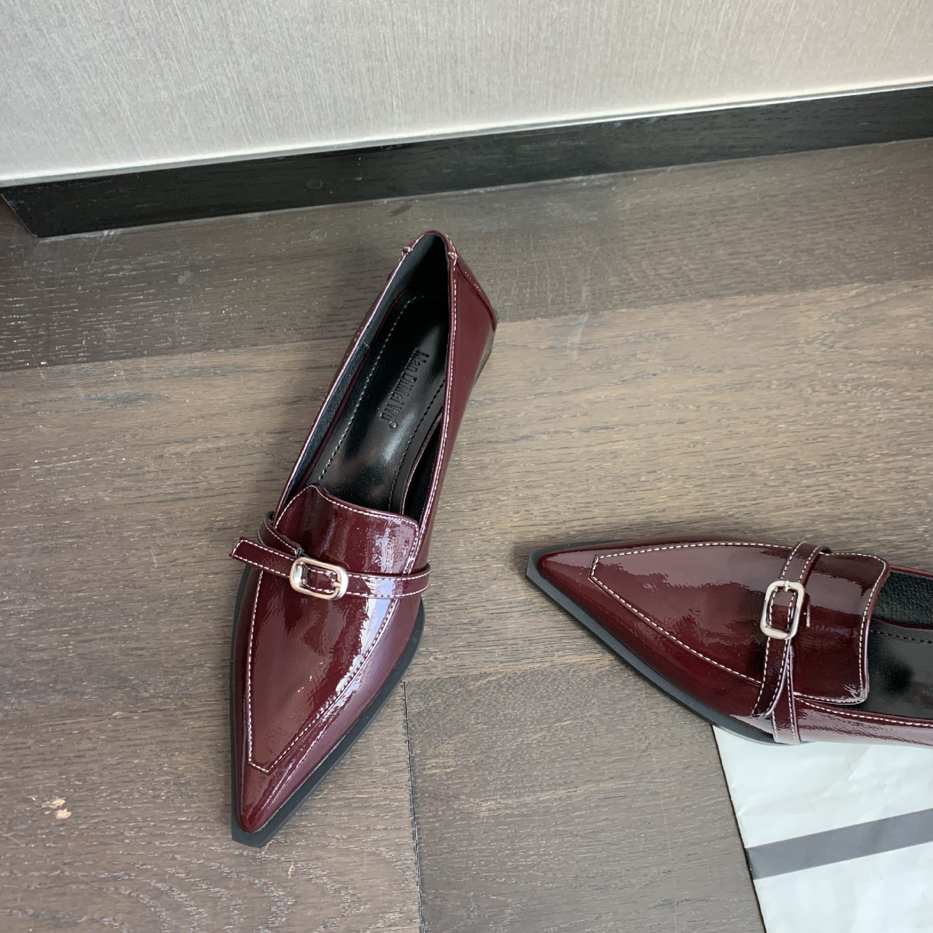 Stylish Chunky Heel Pointed Toe Shoes - CasualFlowshop