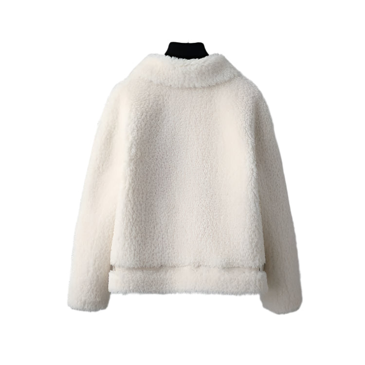 Chenille Fur Coat – Stylish stitched design for women