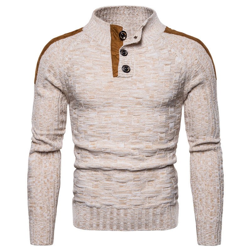 Cozy Suede Thick-Knit Sweater in classic colors, perfect for warmth and style.