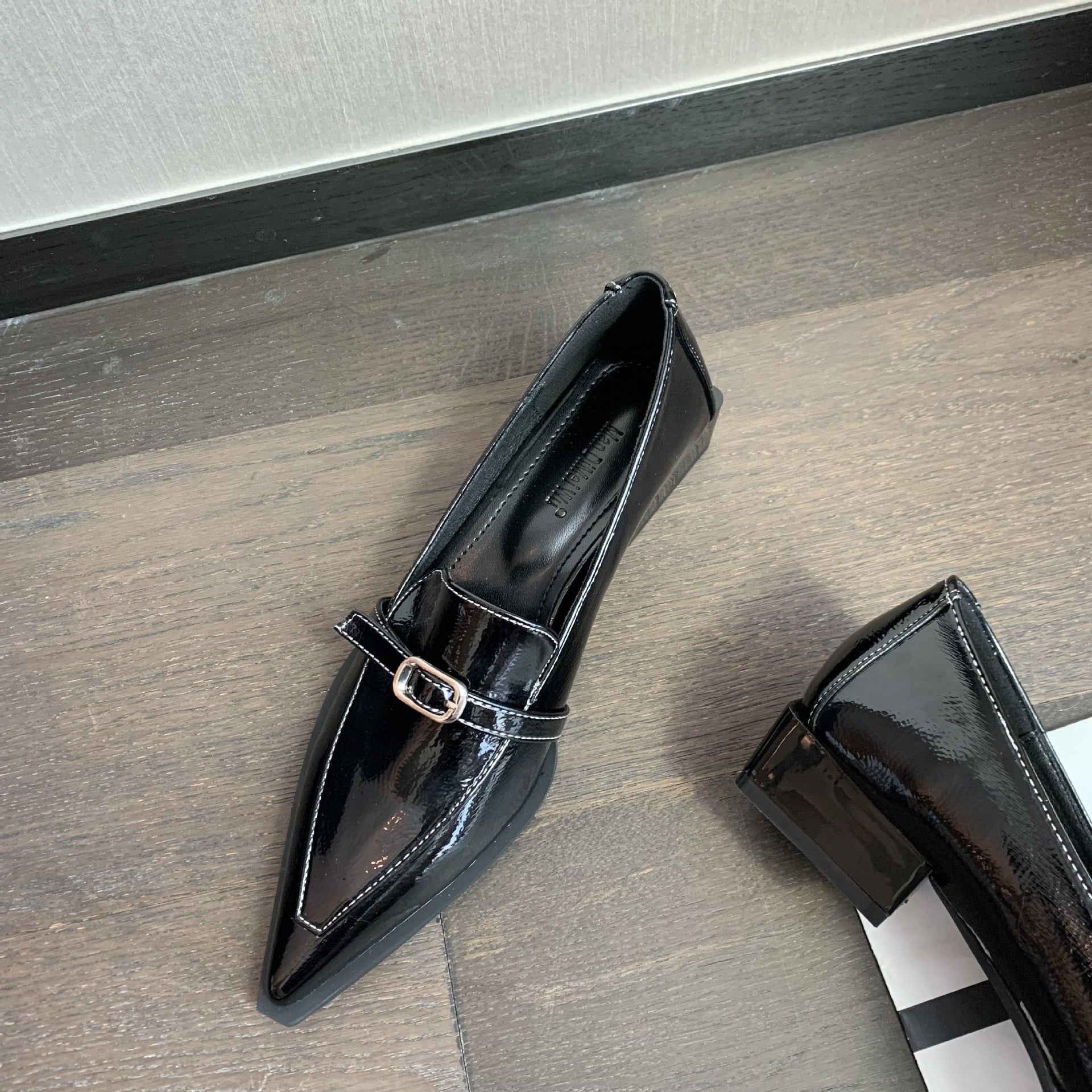 Stylish Chunky Heel Pointed Toe Shoes - CasualFlowshop