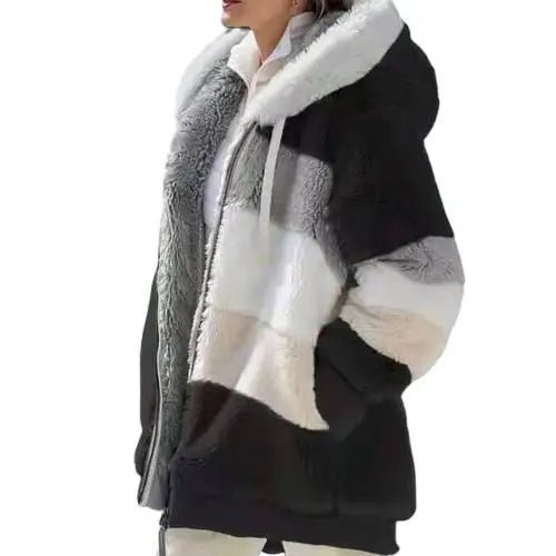 Ultimate Warm Hooded Coat with Drawstring Detail  - for Staying Cozy and Stylish in All Seasons - CasualFlowshop
