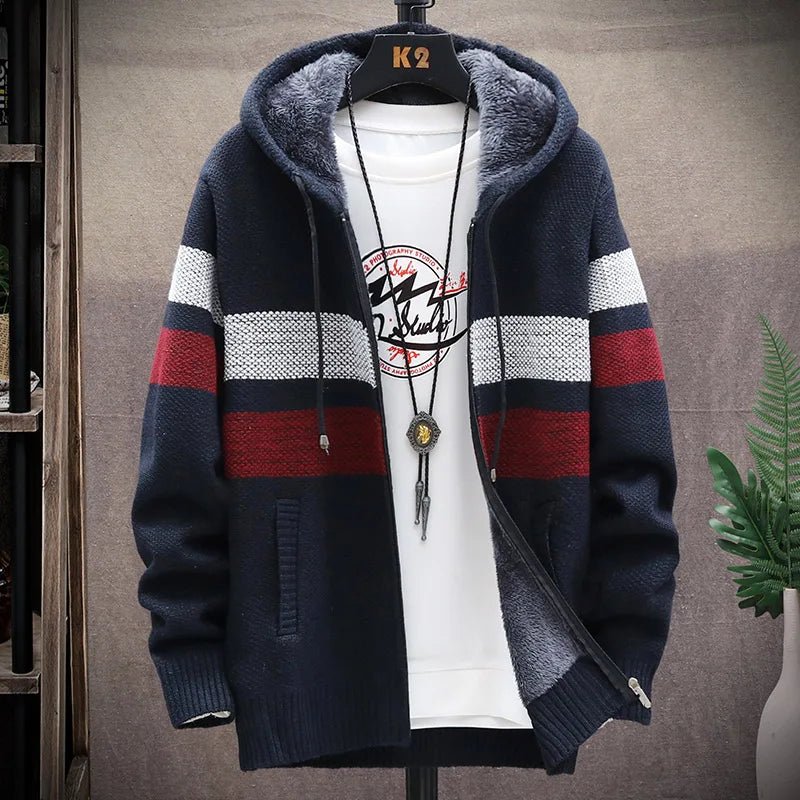 Image of Cardigan Large Coat for Men - Casualflowshop