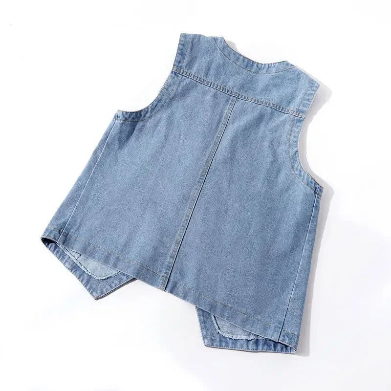 Women's Denim Sleeveless Vest - Spring/Summer - CasualFlowshop