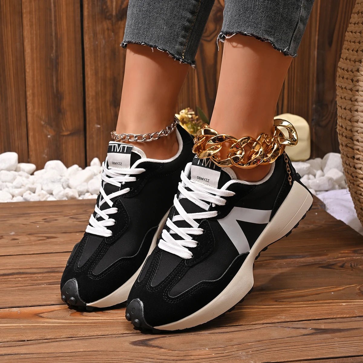 Women's Top Comfort Shoes - Breathable, Cushioned, Soft Lace - Up Design - CasualFlowshop